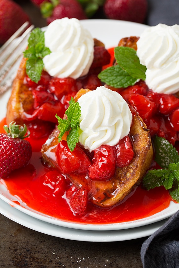Breakfast or Dessert? Angel Food Cake French Toast Delight